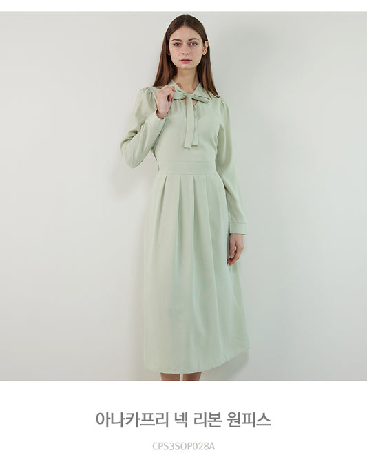 OK_아나카프리 넥 리본 원피스_CPS3SOP028A