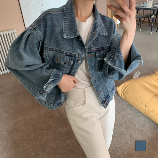 아나카프리 캐쥬얼 루즈핏 데님 자켓_CPG3SJK010M