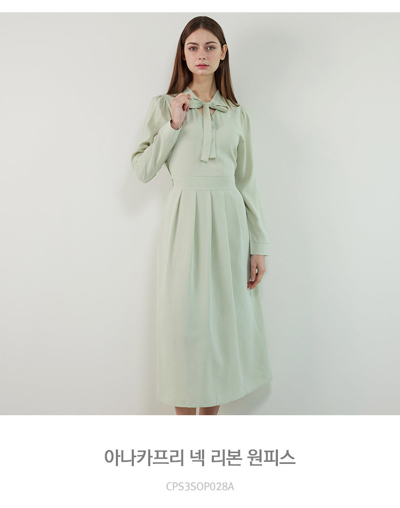 OK_아나카프리 넥 리본 원피스_CPS3SOP028A