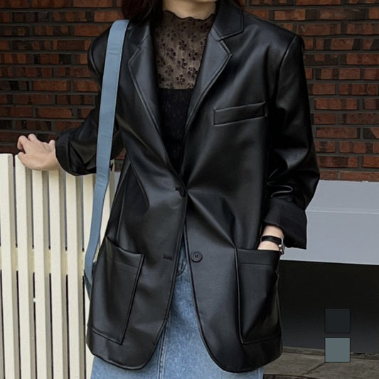 아나카프리 시크 블레이저 레더 자켓_CPG3SJK001M