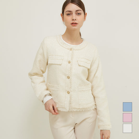 아나카프리 데일리 트위드 자켓_CPS3SJK001A